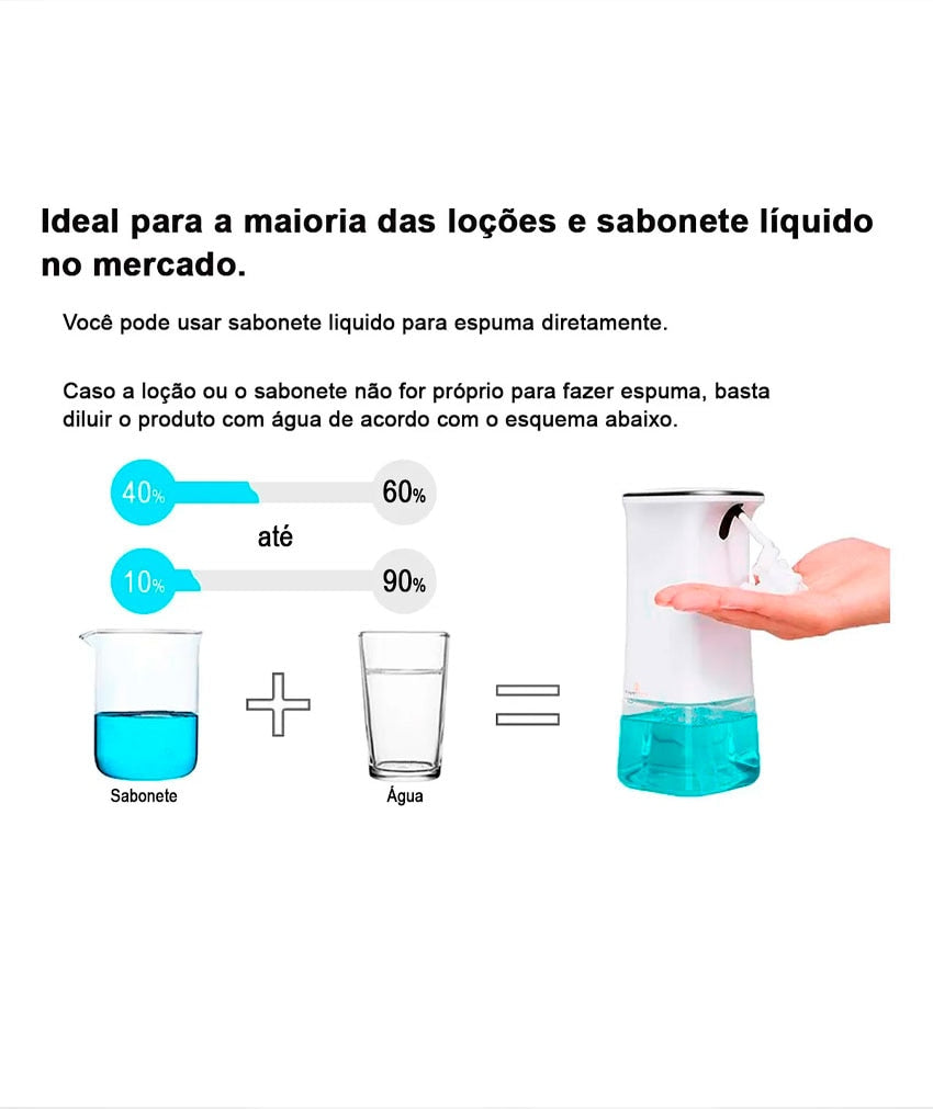 Dispensador Sabonete Liquido Espuma Sensor Automático 4271343064