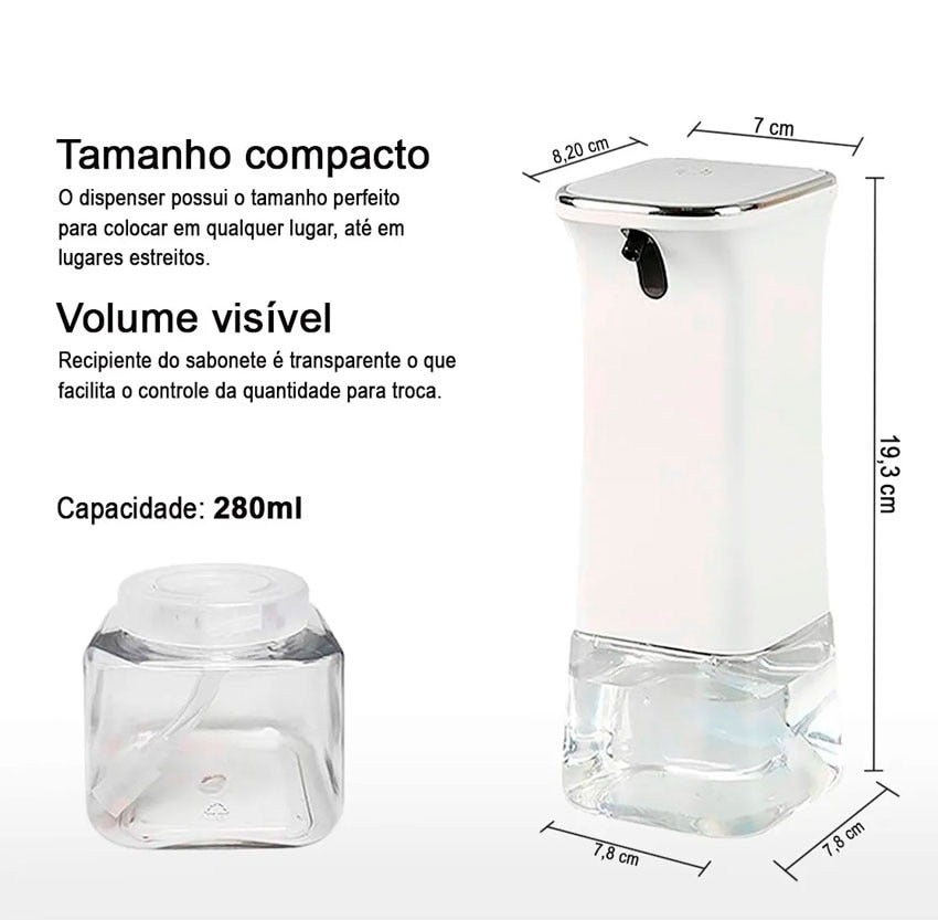 Dispensador Sabonete Liquido Espuma Sensor Automático 4271343064