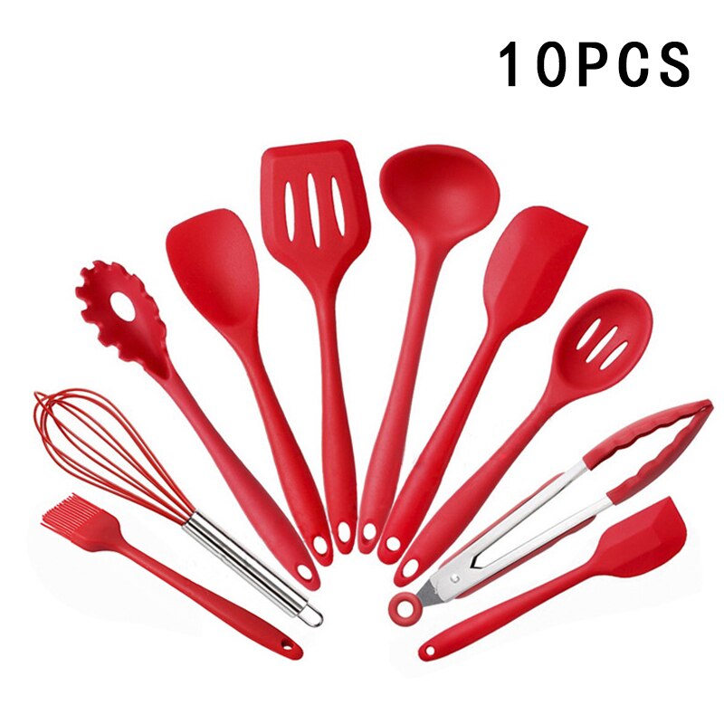 Utensílios de cozinha de silicone Utensílios de cozinha resistentes ao calor Utensílios de cozinha antiaderentes Utensílios de cozinha com caixa de armazenamento 239052926