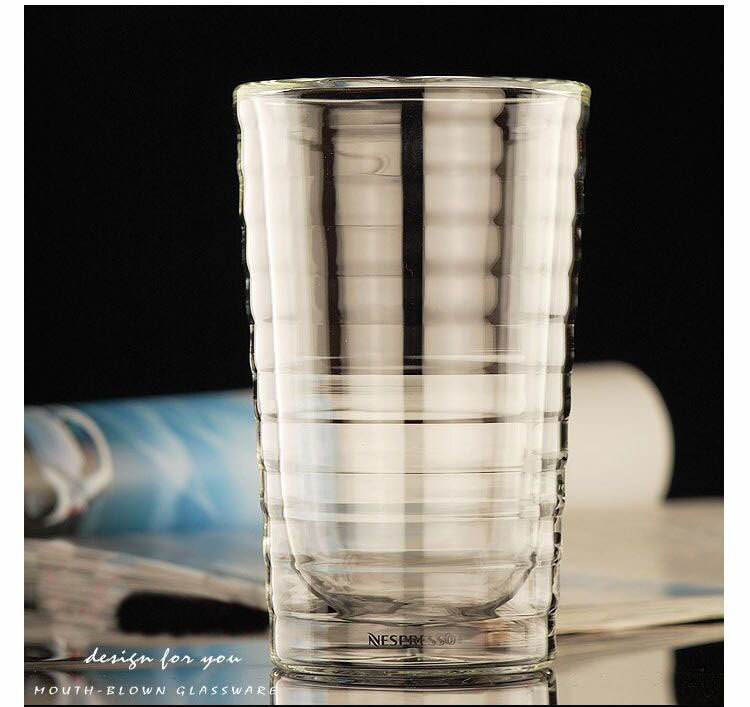 Copo de Vidro de Parede Dupla Nespresso Feito à Mão Transparente Caneca de Café 85-350 ML 240345556