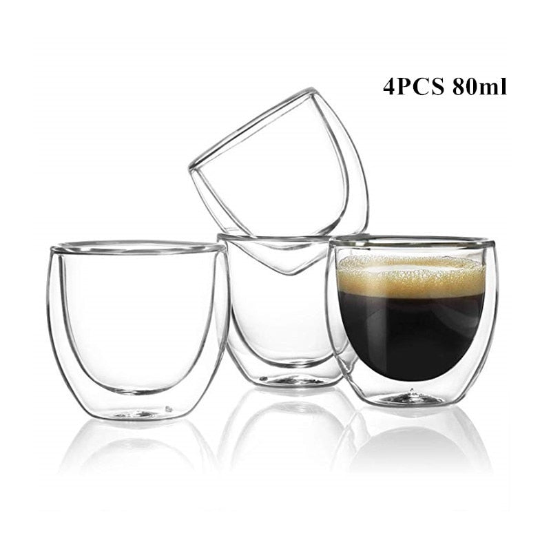 Copo de Vidro Parede Dupla Ideal para Café, Chá e demais bebidas quentes 232839072
