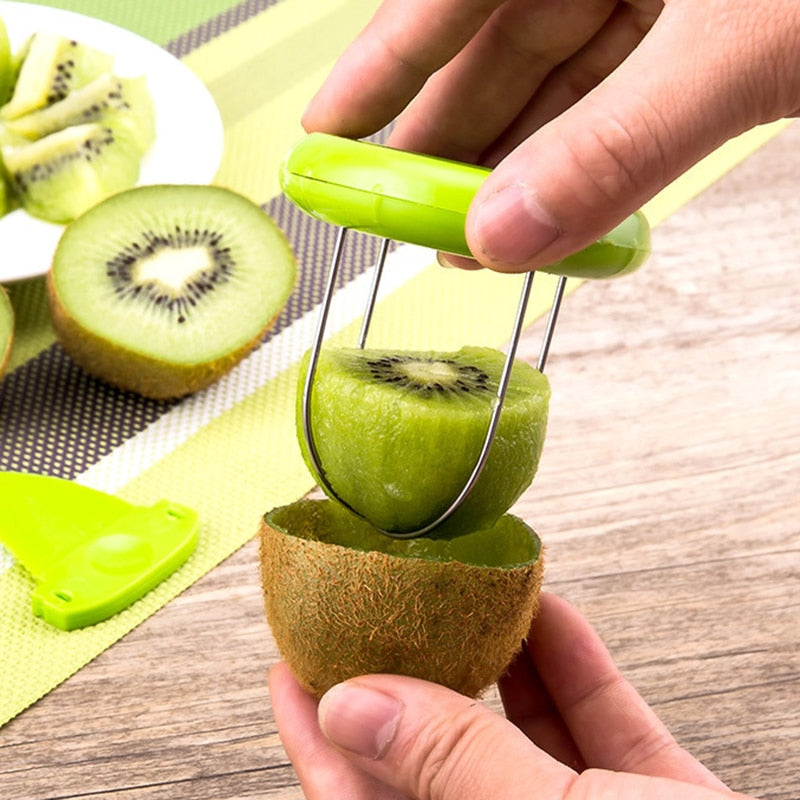 Cortador de Kiwi Destacável Cozinha Criativo Descascador de Frutas Salada Ferra 2666689491