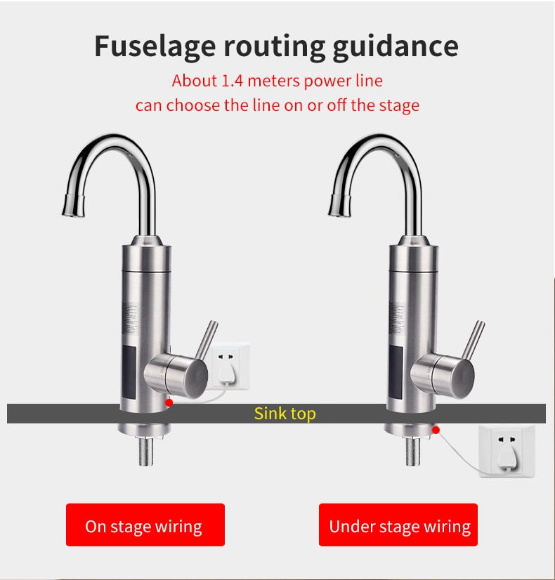 Aquecedor De Água Instantâneo Aquecedor de Água sem Tanque Torneira 240472018