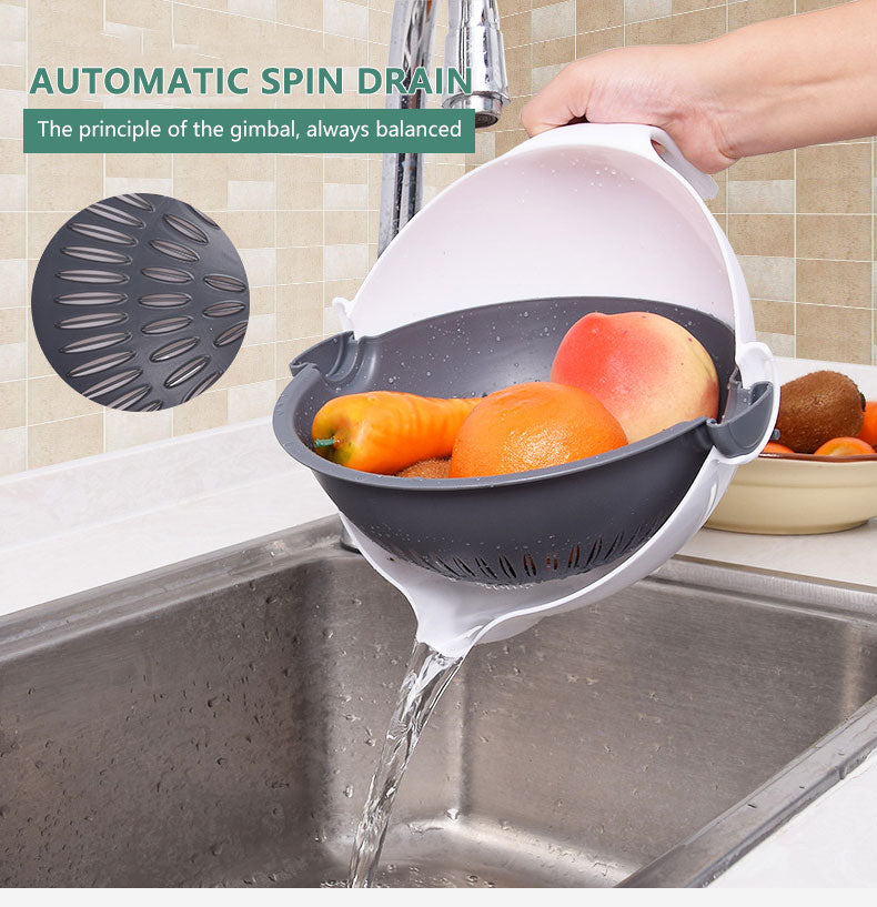 Cortador de Legumes Giratório Multifuncional Mágico Para Cozinha com Cesto 245879814