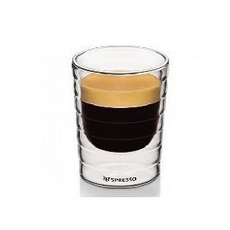 Copo de Vidro de Parede Dupla Nespresso Feito à Mão Transparente Caneca de Café 85-350 ML 240345556