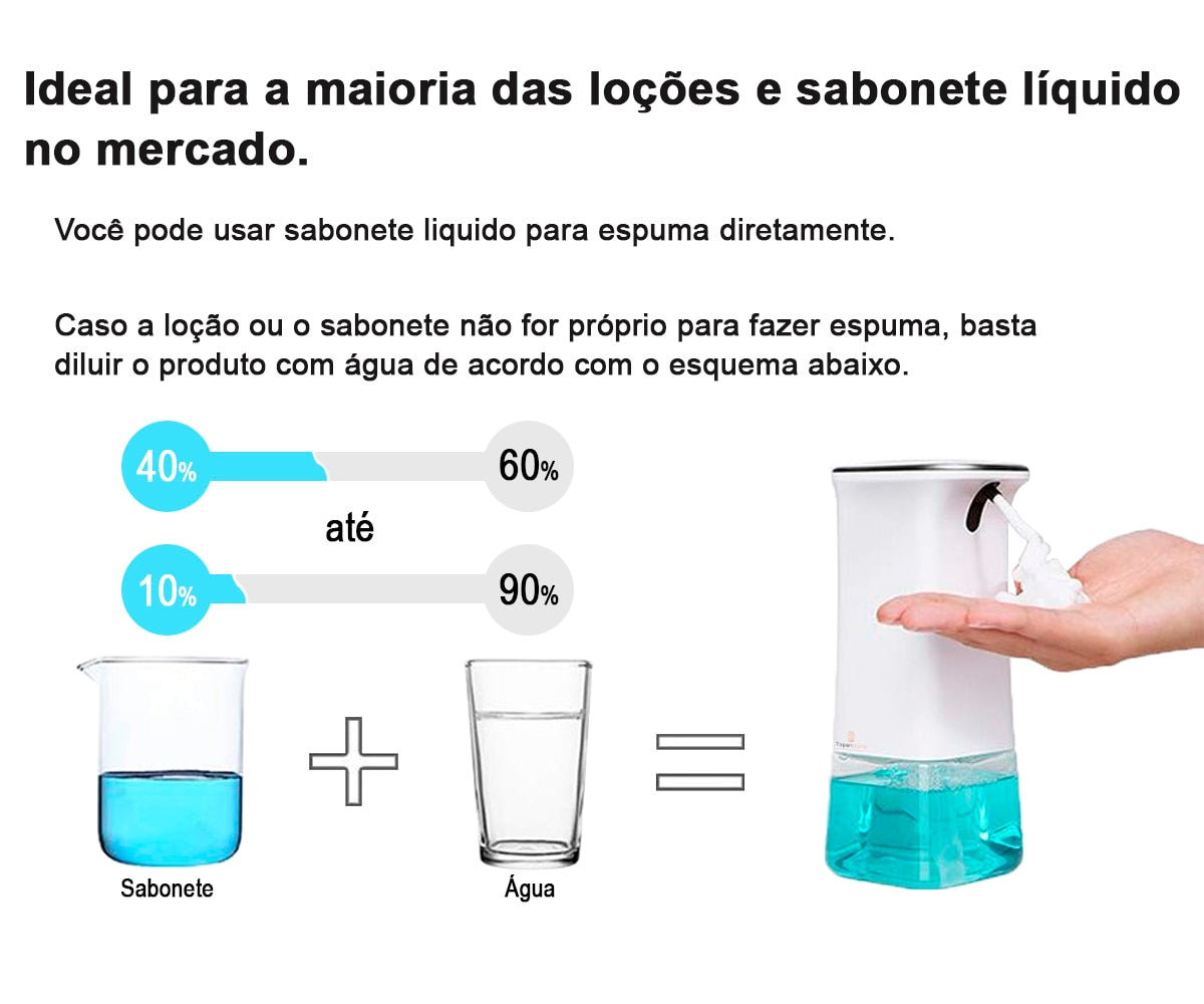 Dispensador Sabonete Liquido Espuma Sensor Automático 4271343064