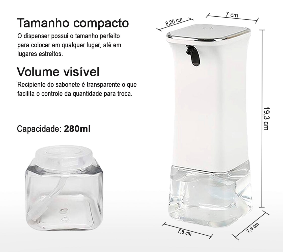 Dispensador Sabonete Liquido Espuma Sensor Automático 4271343064