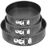 3 Formas Bolo Kit C Torta/Fundo Removível Antiaderente 1061635871