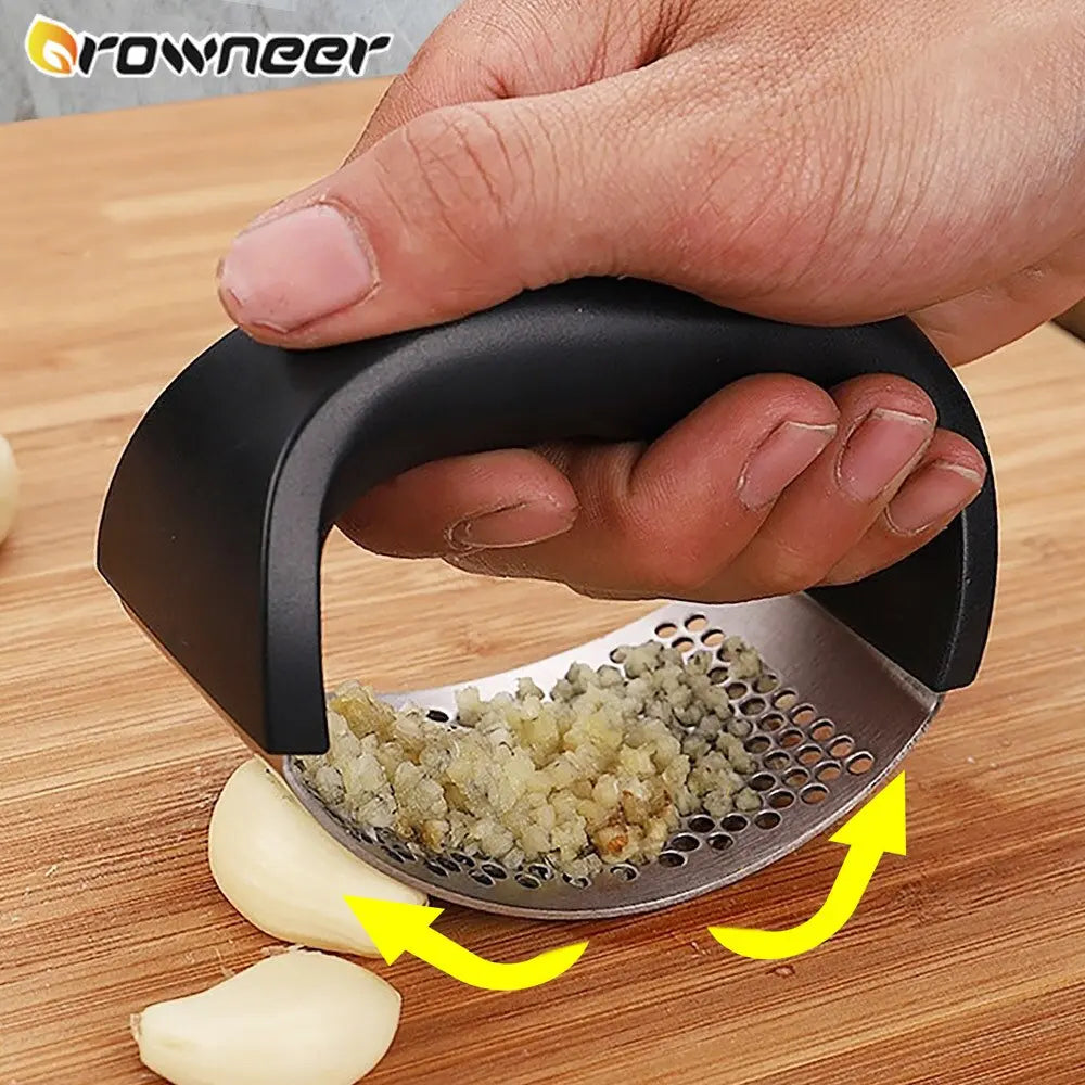 Espremedor de gengibre de alho multifuncional fatiador de moagem de aço inoxidável em forma de O triturador de cozinha 1 peça ferramenta vegetal 240416518