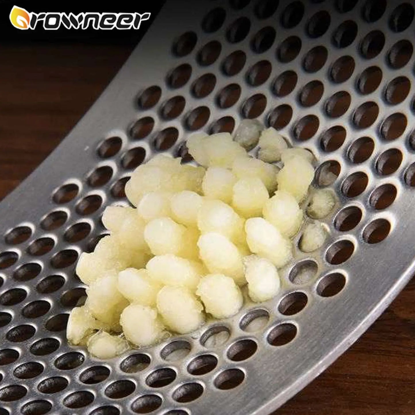 Espremedor de gengibre de alho multifuncional fatiador de moagem de aço inoxidável em forma de O triturador de cozinha 1 peça ferramenta vegetal 240416518