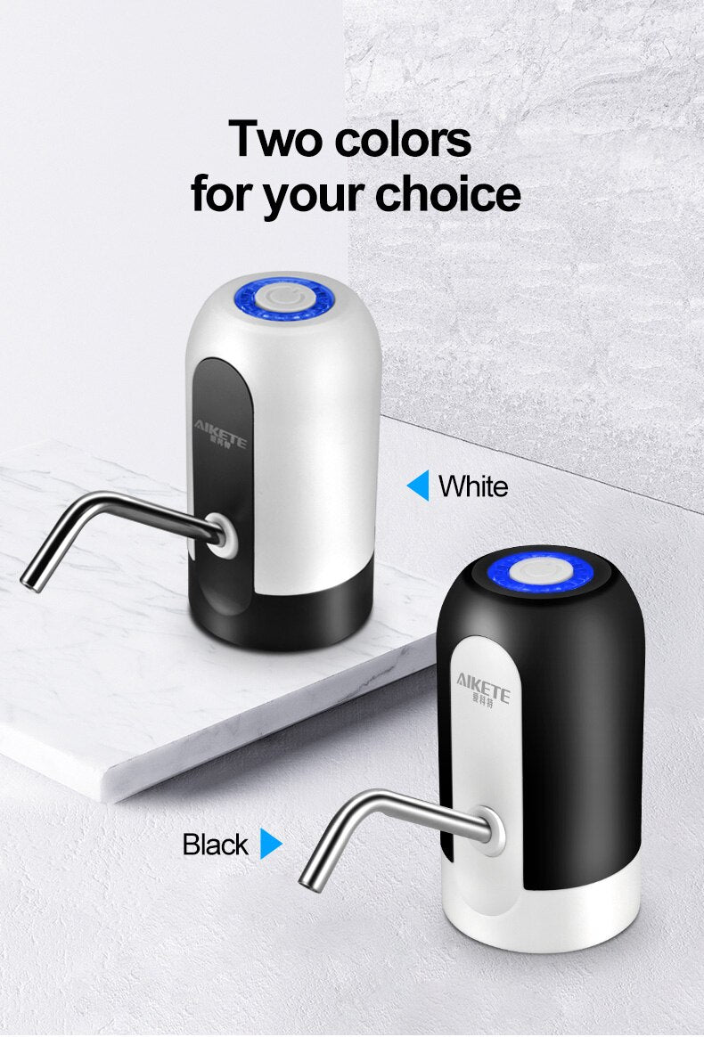 Bomba de água com dispensador de garrafa de ovo elétrico com carregador USB automático 19/12/70/litro 253430025