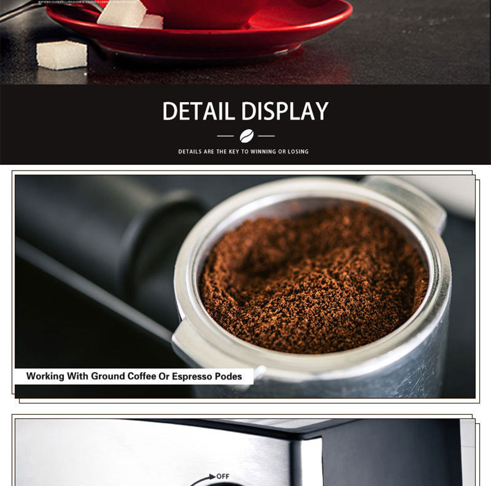 Máquina de Café Expresso Italiana Dolce Espuma de Leite Utensílio de Cozinha Premium 248802610