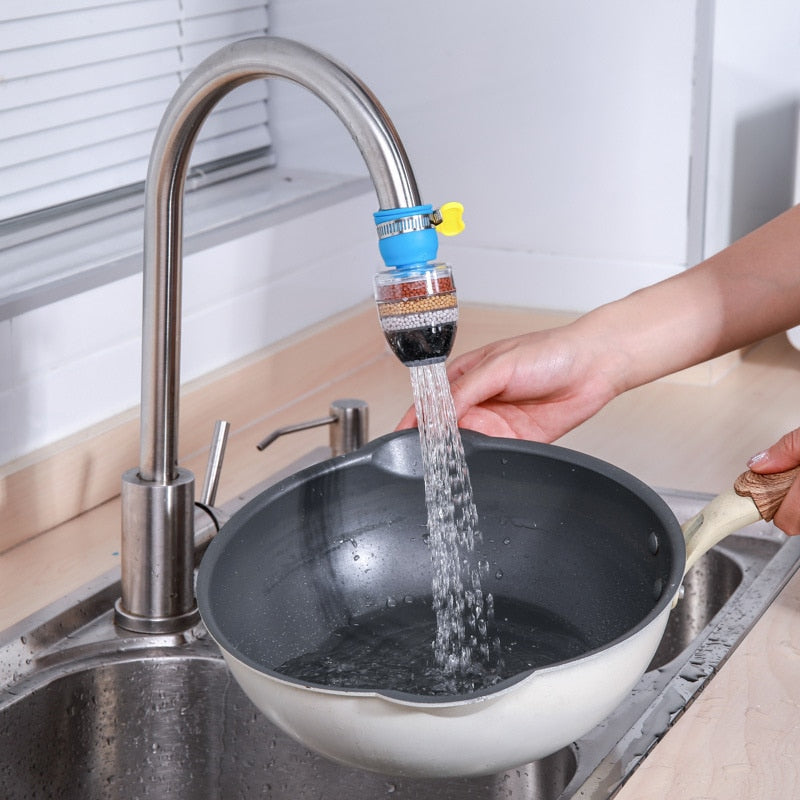 Purificador de 5 camadas Filtro de torneira Economia de água Torneira de cozinha Bubbler Filtração de carvão ativado Chuveiro Filtros de limpeza de bicos 240541089
