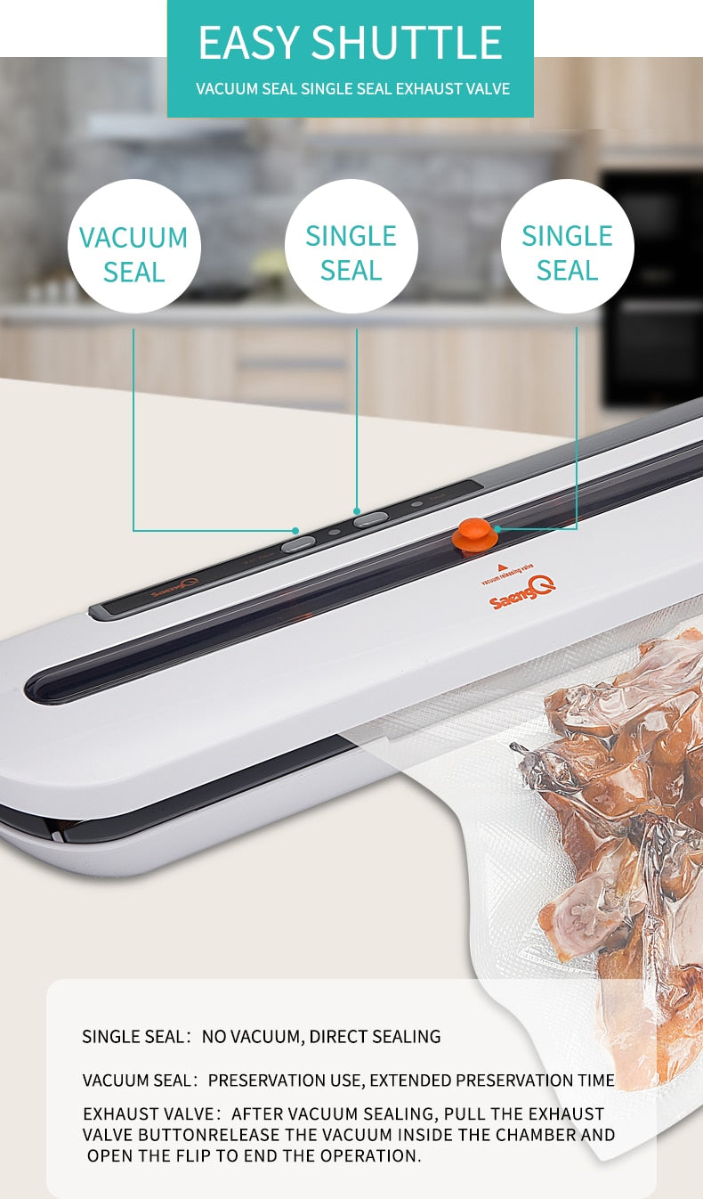 Máquina Seladora a Vácuo Elétrica Automática Ideal para Aliamentos 240472018