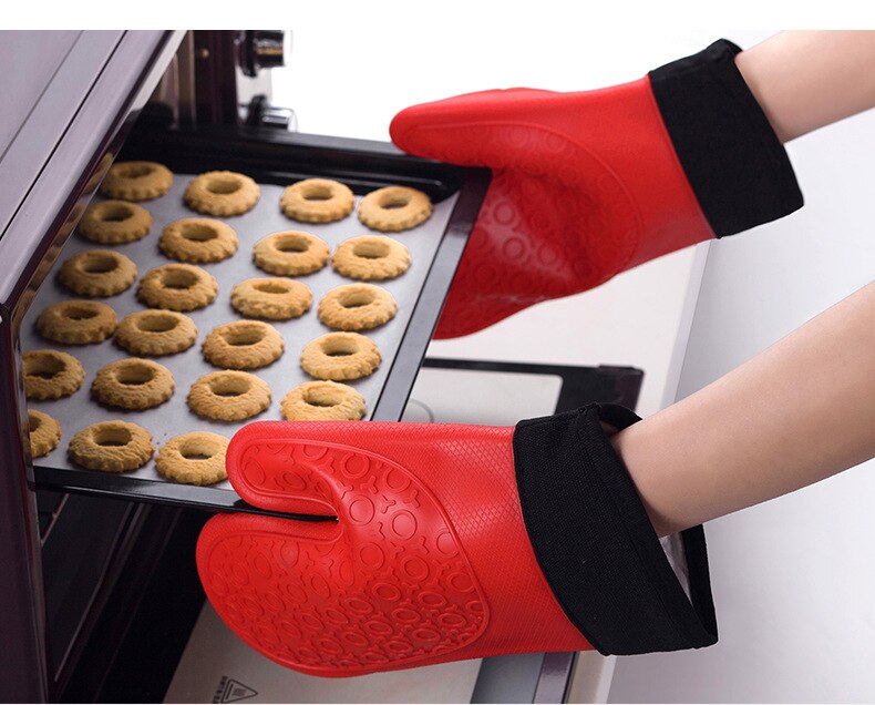 Luvas de Silicone Resistentes Ao Calor Cozinhar Churrasqueiras Luvas de silicone cn1538788251brvg