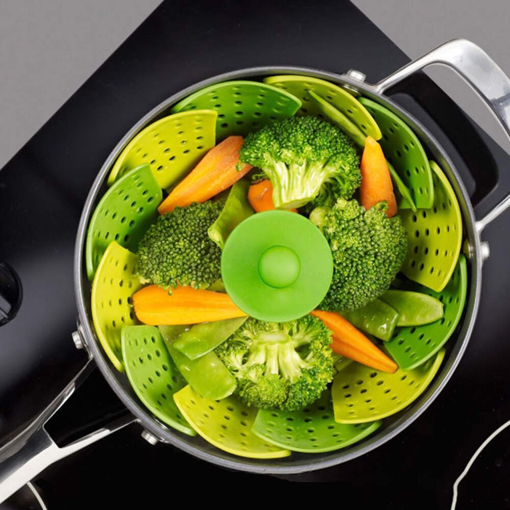 Recipiente Retrátil Plástico Cesta para Vapor de Alimentos Frutas Legumes e Outros - Frete Grátis Brasil cn1538788251brvg