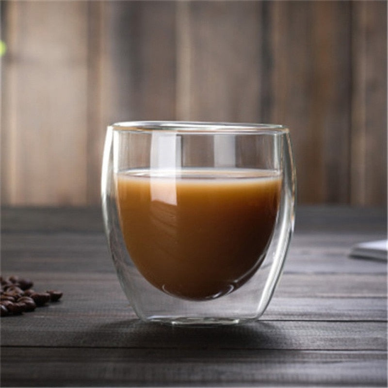 Copo de Vidro Parede Dupla Ideal para Café, Chá e demais bebidas quentes 232839072