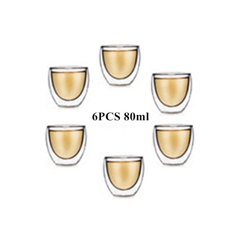 Copo de Vidro Parede Dupla Ideal para Café, Chá e demais bebidas quentes 232839072