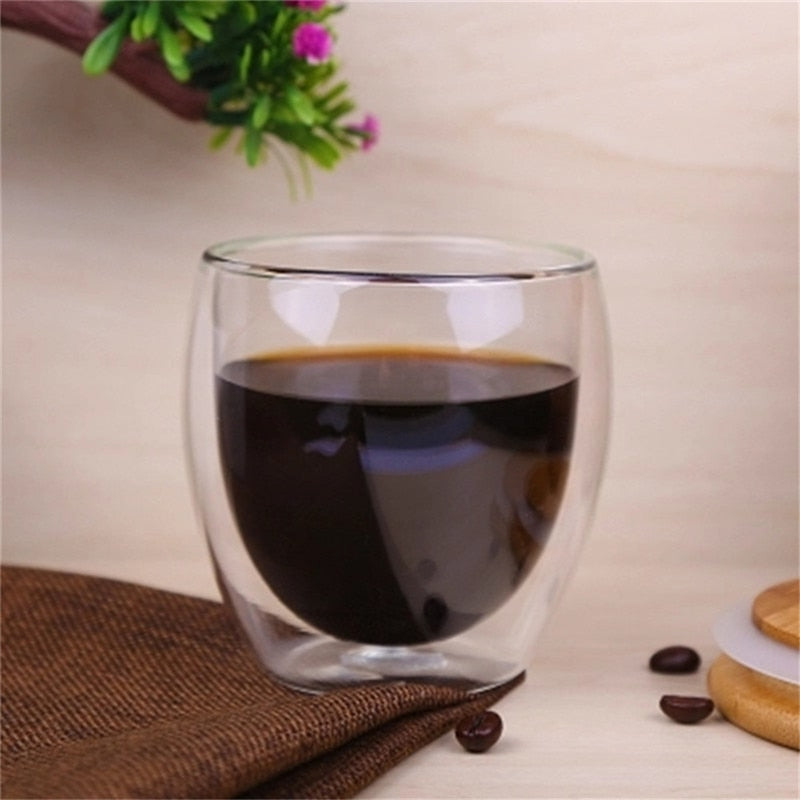 Copo de Vidro Parede Dupla Ideal para Café, Chá e demais bebidas quentes 232839072