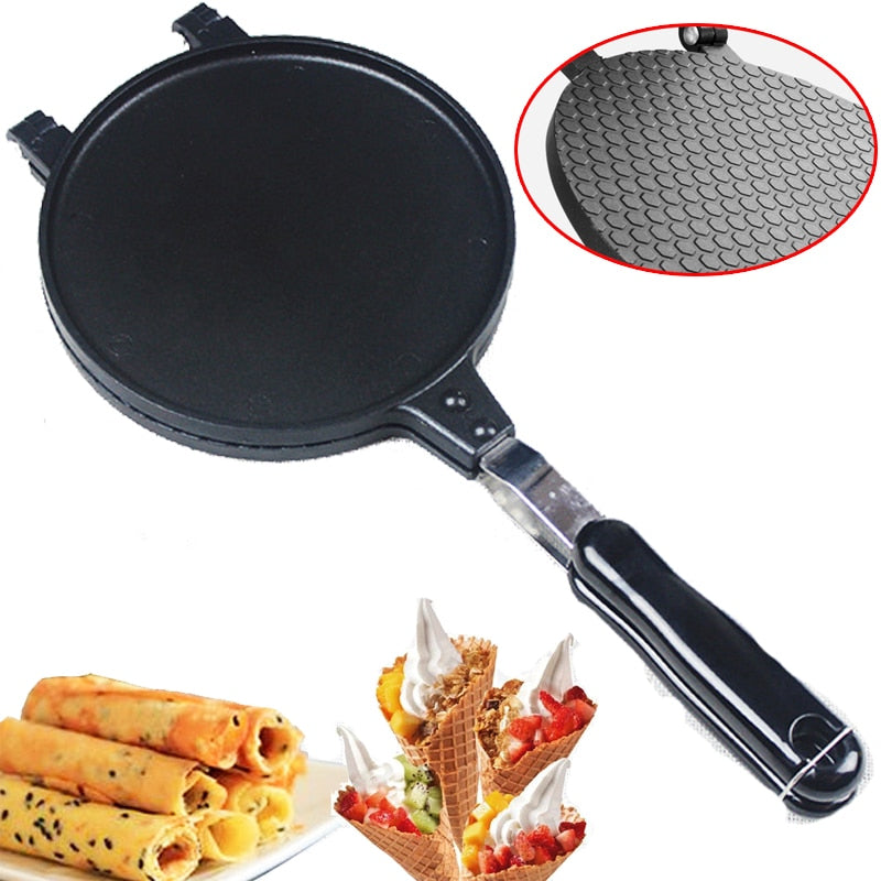 Modo Rolo de Ovo Waffles de omelete antiaderente para a assadeira Bolo Liga de alumínio Assadeira Máquina crocante Molde de omelete Ferramenta de assadeira 230812983
