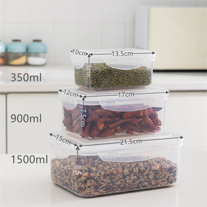 Bundle Set 8pcs Airtight Plastic Storage Containers with Lids, Leak Proof Snap Lock, BPA Free 2642091230