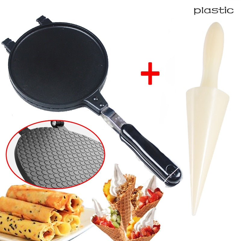 Modo Rolo de Ovo Waffles de omelete antiaderente para a assadeira Bolo Liga de alumínio Assadeira Máquina crocante Molde de omelete Ferramenta de assadeira 230812983