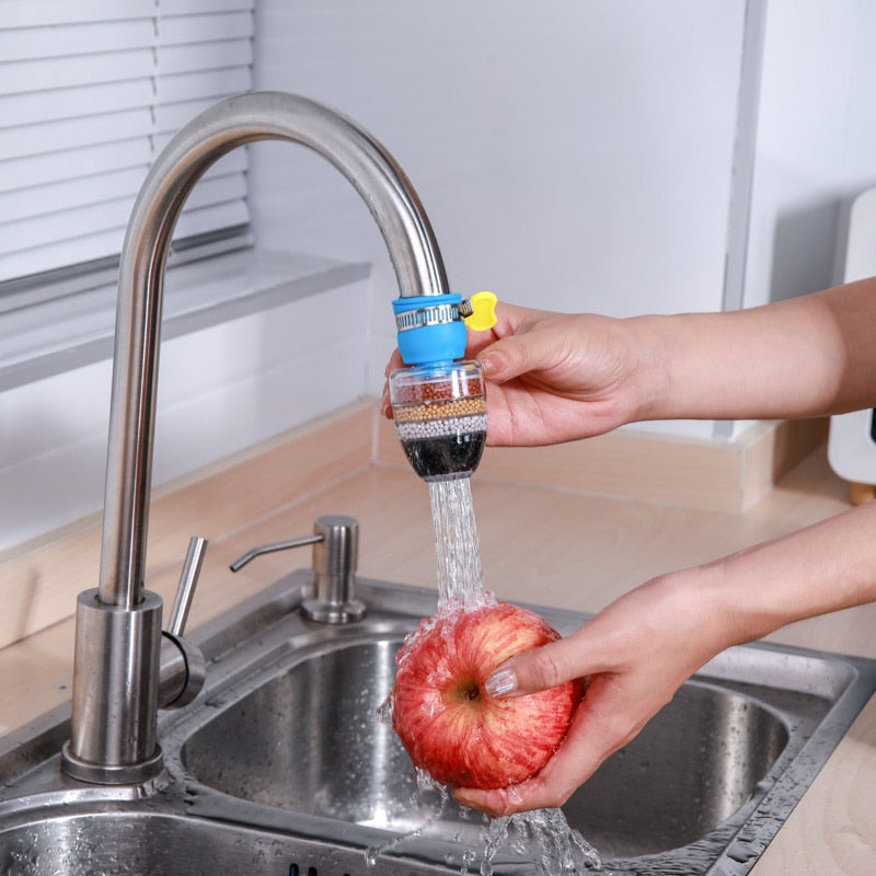 Purificador de 5 camadas Filtro de torneira Economia de água Torneira de cozinha Bubbler Filtração de carvão ativado Chuveiro Filtros de limpeza de bicos 240541089