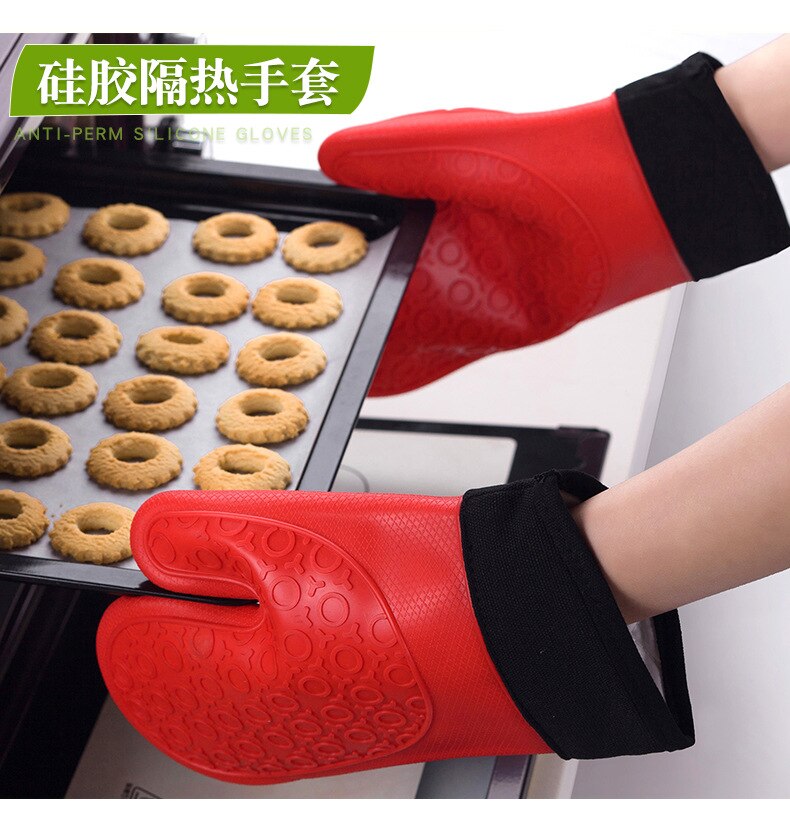 Luvas de Silicone Resistentes Ao Calor Cozinhar Churrasqueiras Luvas de silicone cn1538788251brvg