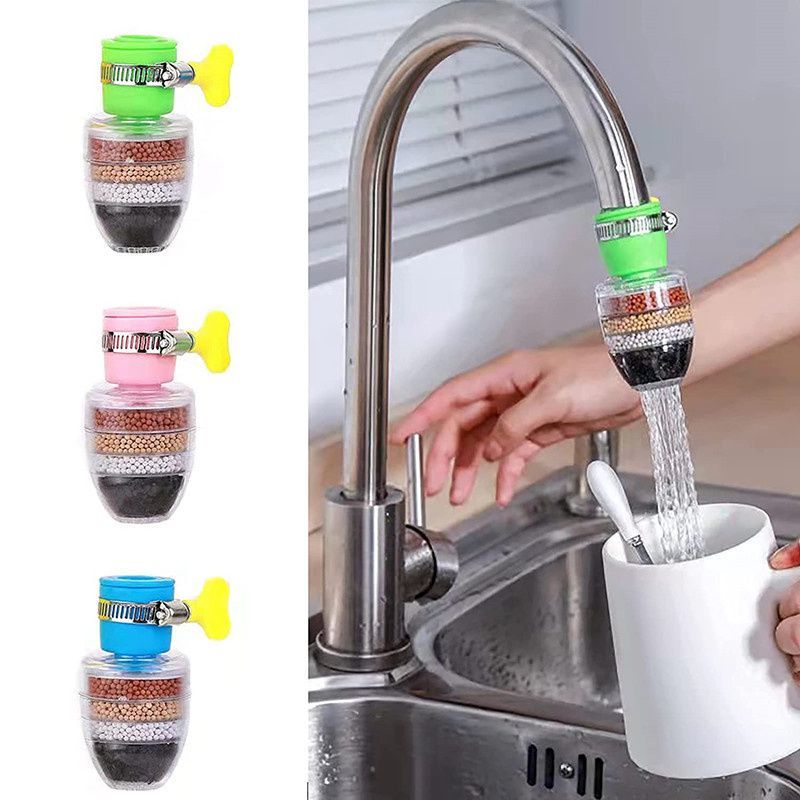 Purificador de 5 camadas Filtro de torneira Economia de água Torneira de cozinha Bubbler Filtração de carvão ativado Chuveiro Filtros de limpeza de bicos 240541089