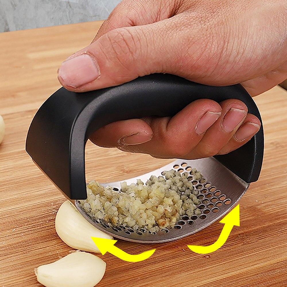 Espremedor de gengibre de alho multifuncional fatiador de moagem de aço inoxidável em forma de O triturador de cozinha 1 peça ferramenta vegetal 240416518