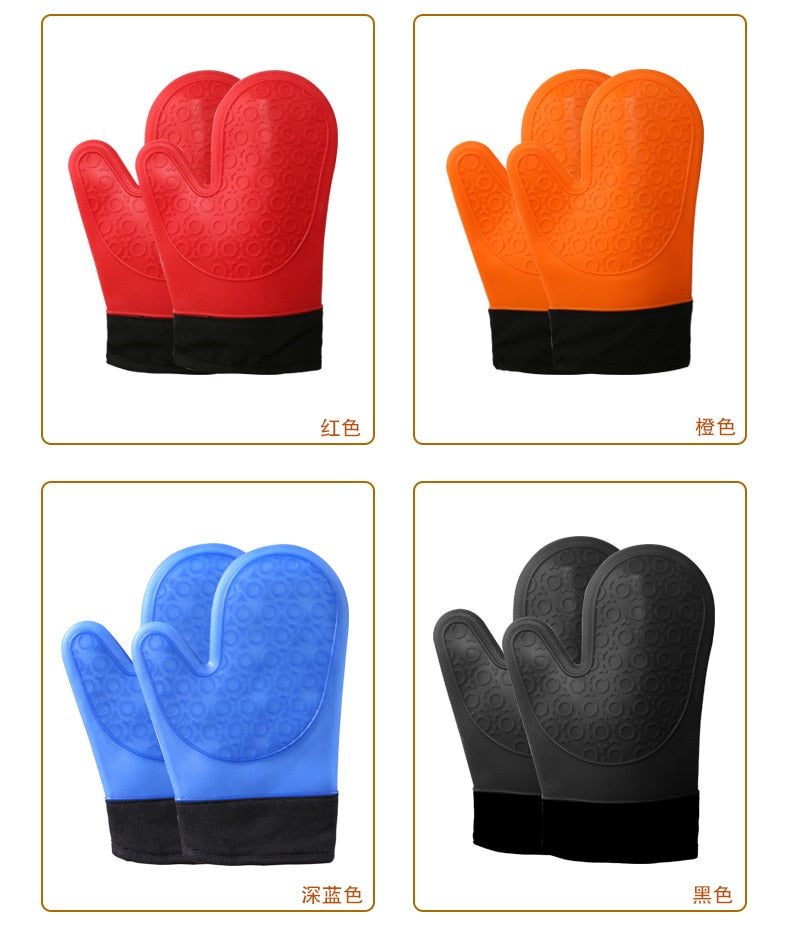 Luvas de Silicone Resistentes Ao Calor Cozinhar Churrasqueiras Luvas de silicone cn1538788251brvg