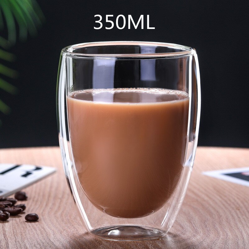 Copo de Vidro de Parede Dupla Resistente ao Calor Conjunto de Copos de Café 206073066