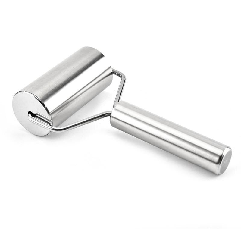 Rolo de massa de aço inoxidável Fondant Pizza Fondant Bakers Roller Ferramenta 249000745