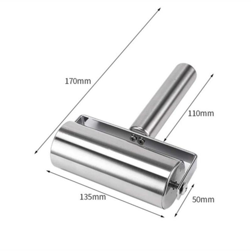 Rolo de massa de aço inoxidável Fondant Pizza Fondant Bakers Roller Ferramenta 249000745
