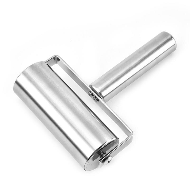 Rolo de massa de aço inoxidável Fondant Pizza Fondant Bakers Roller Ferramenta 249000745