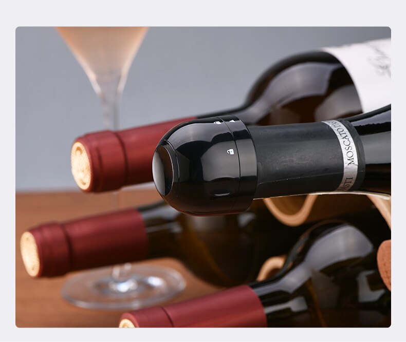 Rolhas de Vinho Tinto Reutilizáveis a Vácuo para Garrafas de Vinho ou Champanhe 234824917