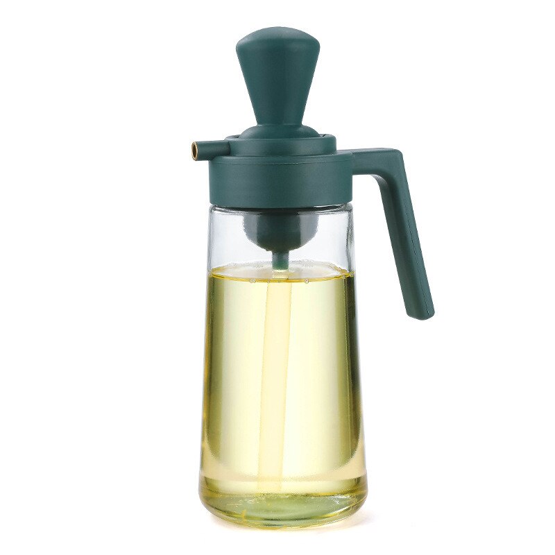 Garrafa de óleo multifuncional 550ml 2 em 1 pulverizador de óleo com escova de silicone dispensador de azeite para churrasco acessórios de cozinha 2602606514