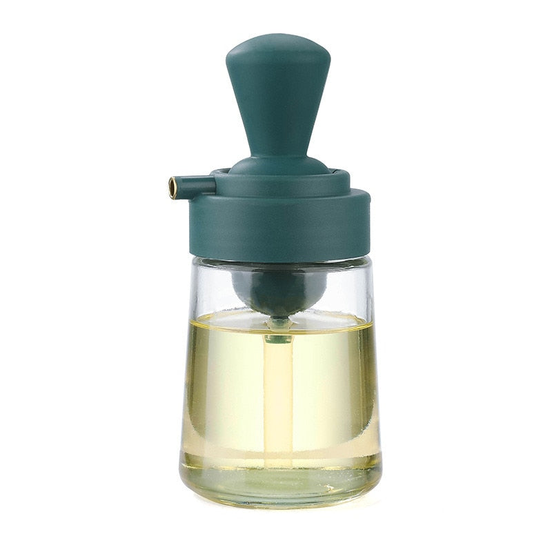 Garrafa de óleo multifuncional 550ml 2 em 1 pulverizador de óleo com escova de silicone dispensador de azeite para churrasco acessórios de cozinha 2602606514
