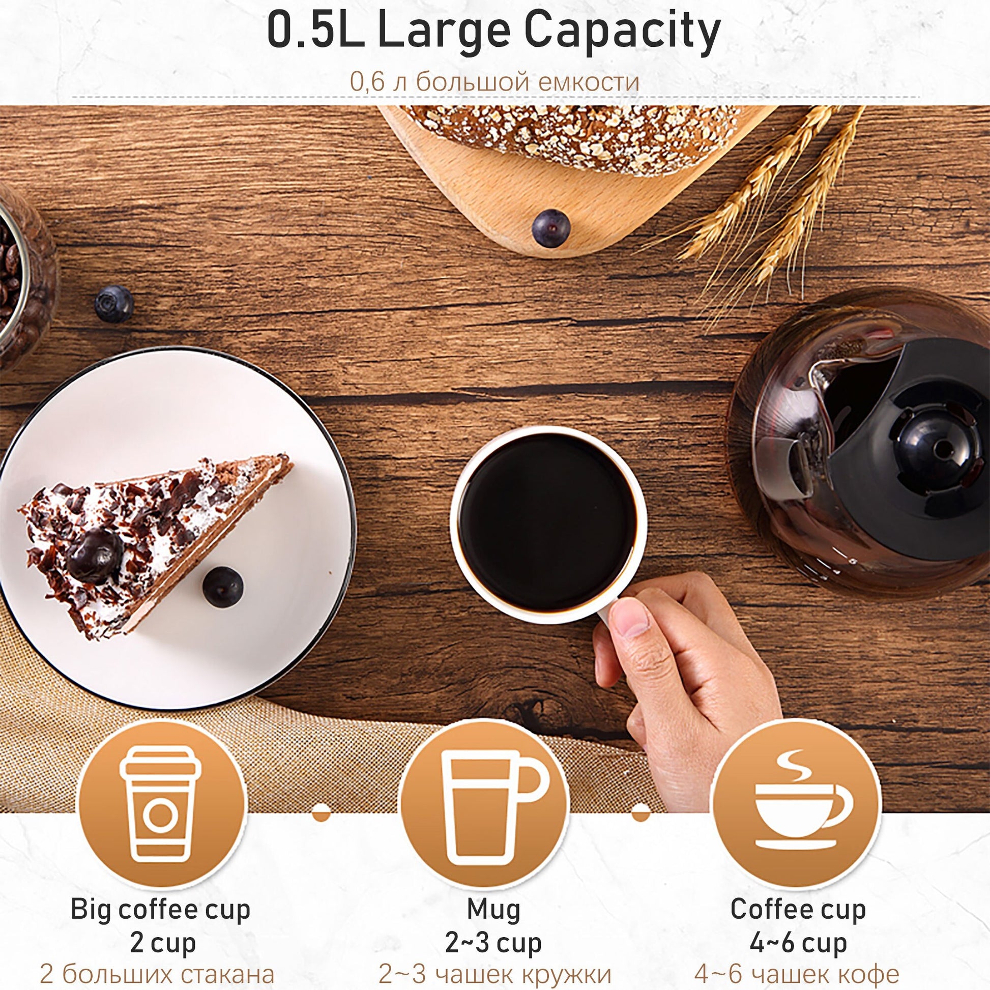 Máquina de Café Americana Gotejamento Automática Cafeteira Premium 231102367