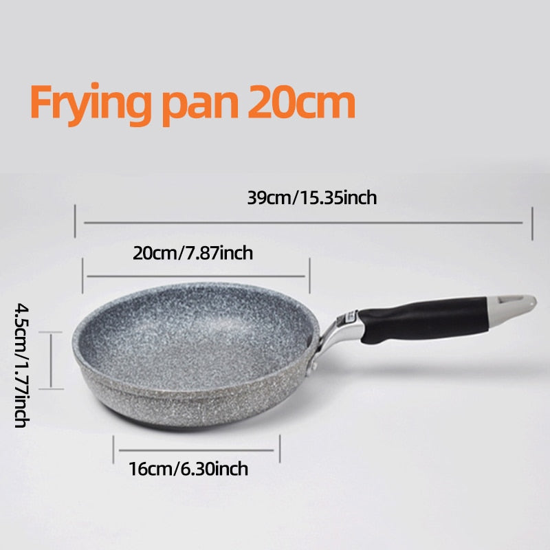 Panela Antiaderente Wok Frigideira 28/26/24/20cm Caldeirão Fogão de 253438868