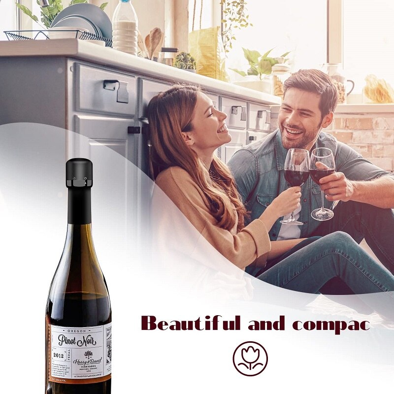 Rolhas de Vinho Tinto Reutilizáveis a Vácuo para Garrafas de Vinho ou Champanhe 234824917