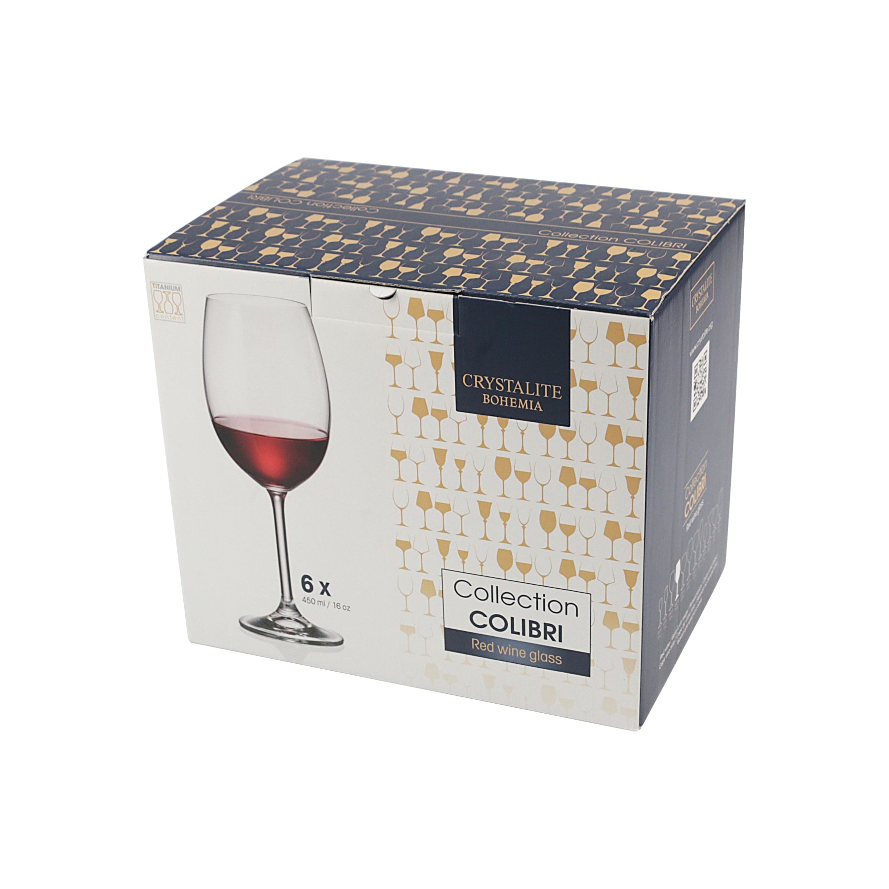 Jogo de Taças para Vinho 450ml 6 Peças - Cristal Bohemia br3090277547kzoae