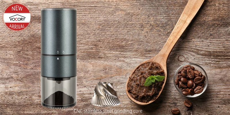 Moedor de Café Elétrico Portátil TYPE-C Carga USB Profissional 228022891