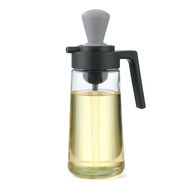 Garrafa de óleo multifuncional 550ml 2 em 1 pulverizador de óleo com escova de silicone dispensador de azeite para churrasco acessórios de cozinha 2602606514