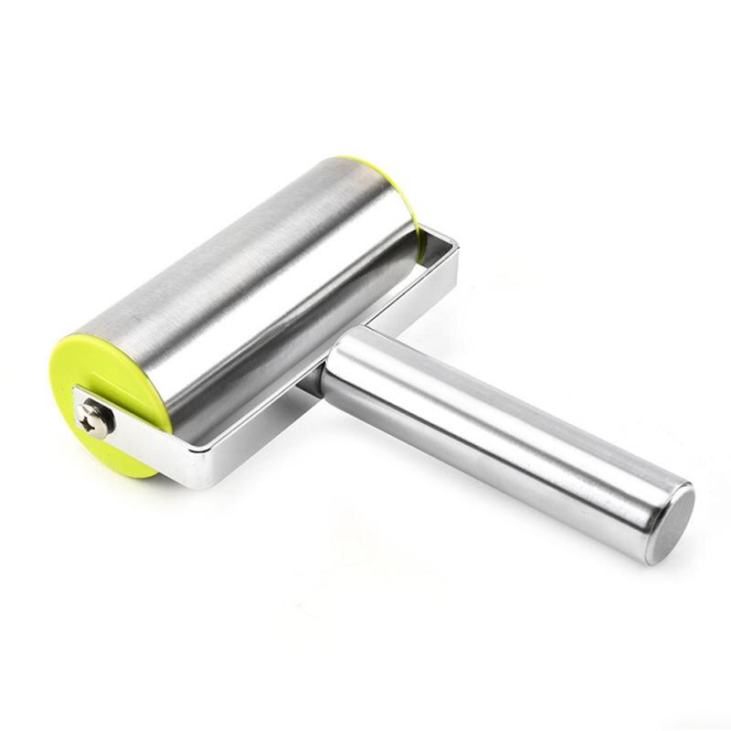 Rolo de massa de aço inoxidável Fondant Pizza Fondant Bakers Roller Ferramenta 249000745