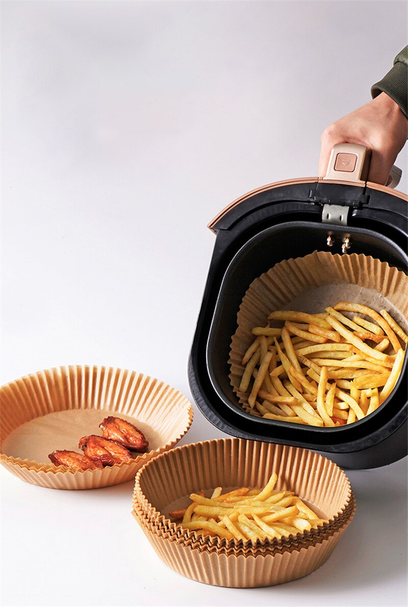 Forros de Papel de Pergaminho Antiaderente Bandeja de Papel 30/50 PCS Air Fryer 249858051