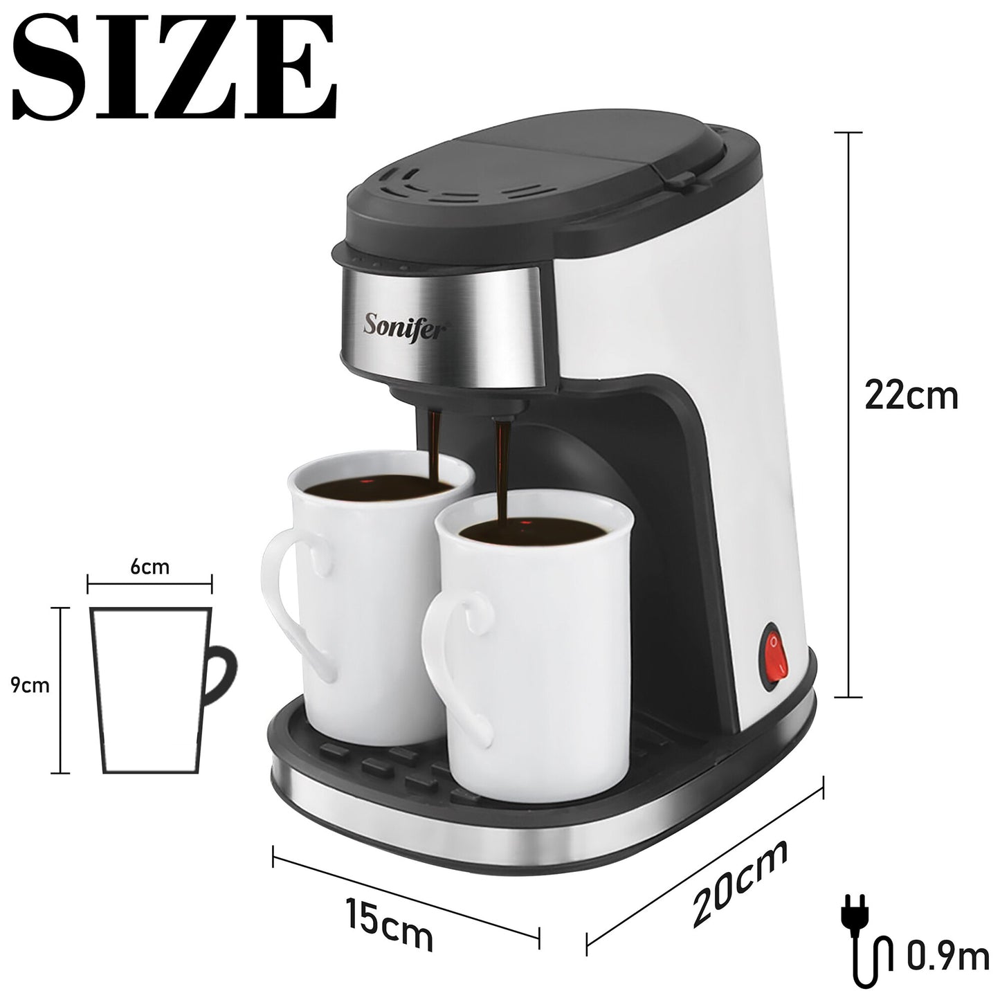 Máquina de Café Americana Gotejamento Automática Cafeteira Premium 231102367