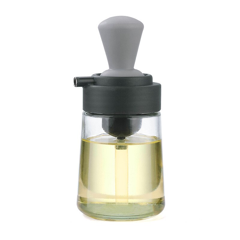 Garrafa de óleo multifuncional 550ml 2 em 1 pulverizador de óleo com escova de silicone dispensador de azeite para churrasco acessórios de cozinha 2602606514