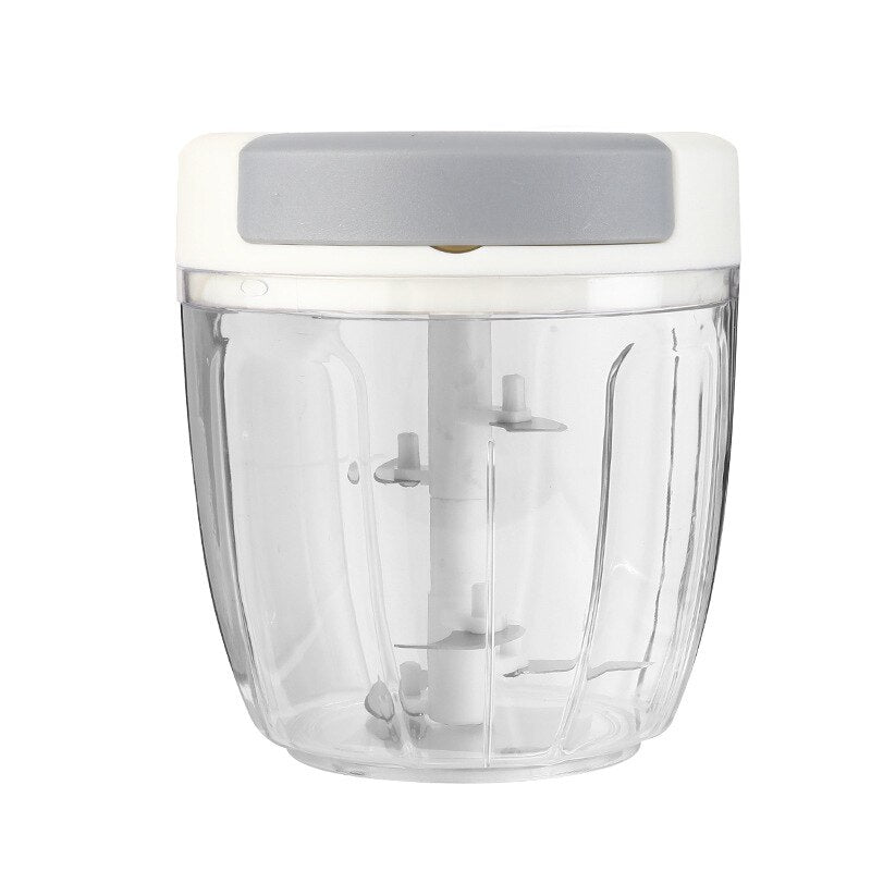 Espremedor de Alho Rotativo 500/900ML Cortador de Cebola de Legumes Picador de Carne Manual Picador de Alho Acessórios de Cozinha 240371949