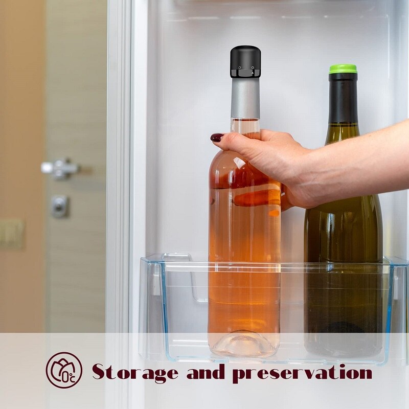 Rolhas de Vinho Tinto Reutilizáveis a Vácuo para Garrafas de Vinho ou Champanhe 234824917